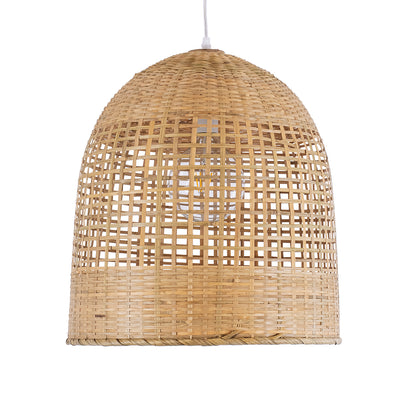 BORA-BORA 01735 Boho Κρεμαστό Φωτιστικό Οροφής με Ντουί 1 x E27 AC 220-240V IP20 - Μπεζ - Μ42 x Π42 x Υ44
