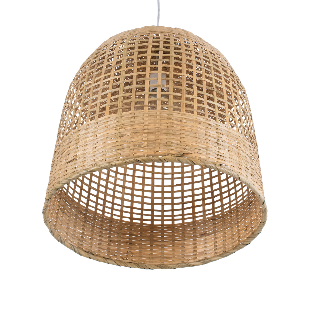 BORA-BORA 01735 Boho Κρεμαστό Φωτιστικό Οροφής με Ντουί 1 x E27 AC 220-240V IP20 - Μπεζ - Μ42 x Π42 x Υ44