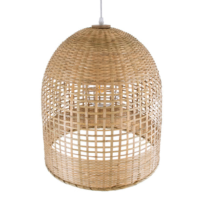 BORA-BORA 01735 Boho Κρεμαστό Φωτιστικό Οροφής με Ντουί 1 x E27 AC 220-240V IP20 - Μπεζ - Μ42 x Π42 x Υ44