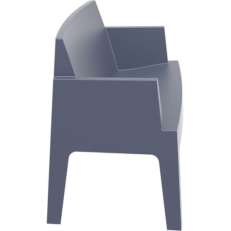 BOX DARK GREY KANAΠEΣ ΠΟΛ/ΝΙΟΥ 138x62x80