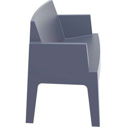BOX DARK GREY KANAΠEΣ ΠΟΛ/ΝΙΟΥ 138x62x80