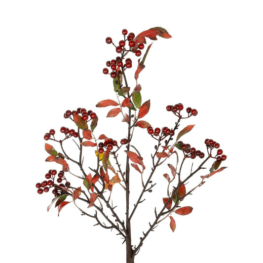 BROWN BERRIES FRUIT BRANCH 21444 Τεχνητό Διακοσμητικό Κλαδί Κάφε Γκί Y94cm