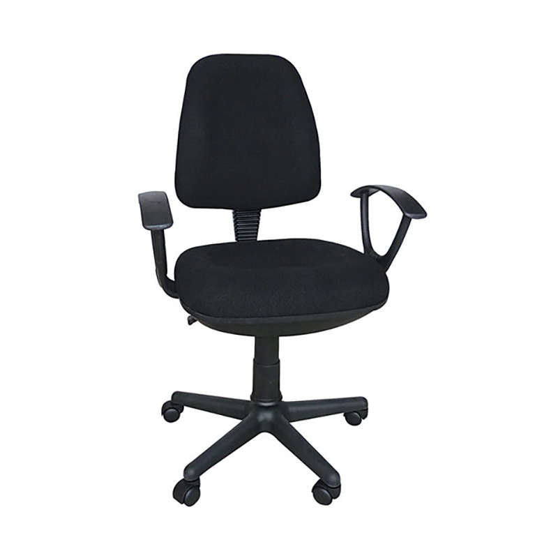 BS750 ΜΑΥΡΟ ΥΦΑΣΜΑ ΠΟΛΥΘΡΟΝΑ ΓΡΑΦΕΙΟΥ 64x56x41-90/51-98