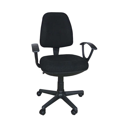 BS750 ΜΑΥΡΟ ΥΦΑΣΜΑ ΠΟΛΥΘΡΟΝΑ ΓΡΑΦΕΙΟΥ 64x56x41-90/51-98