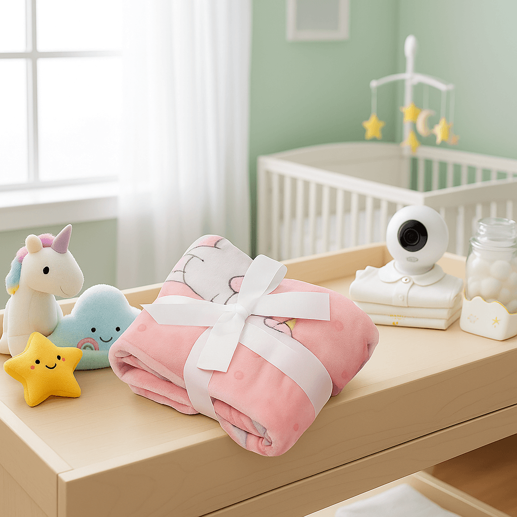 Κουβέρτα Αγκαλιάς Βελουτέ Unicorn Fly 75x100εκ