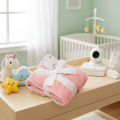 Κουβέρτα Αγκαλιάς Βελουτέ Unicorn Fly 75x100εκ