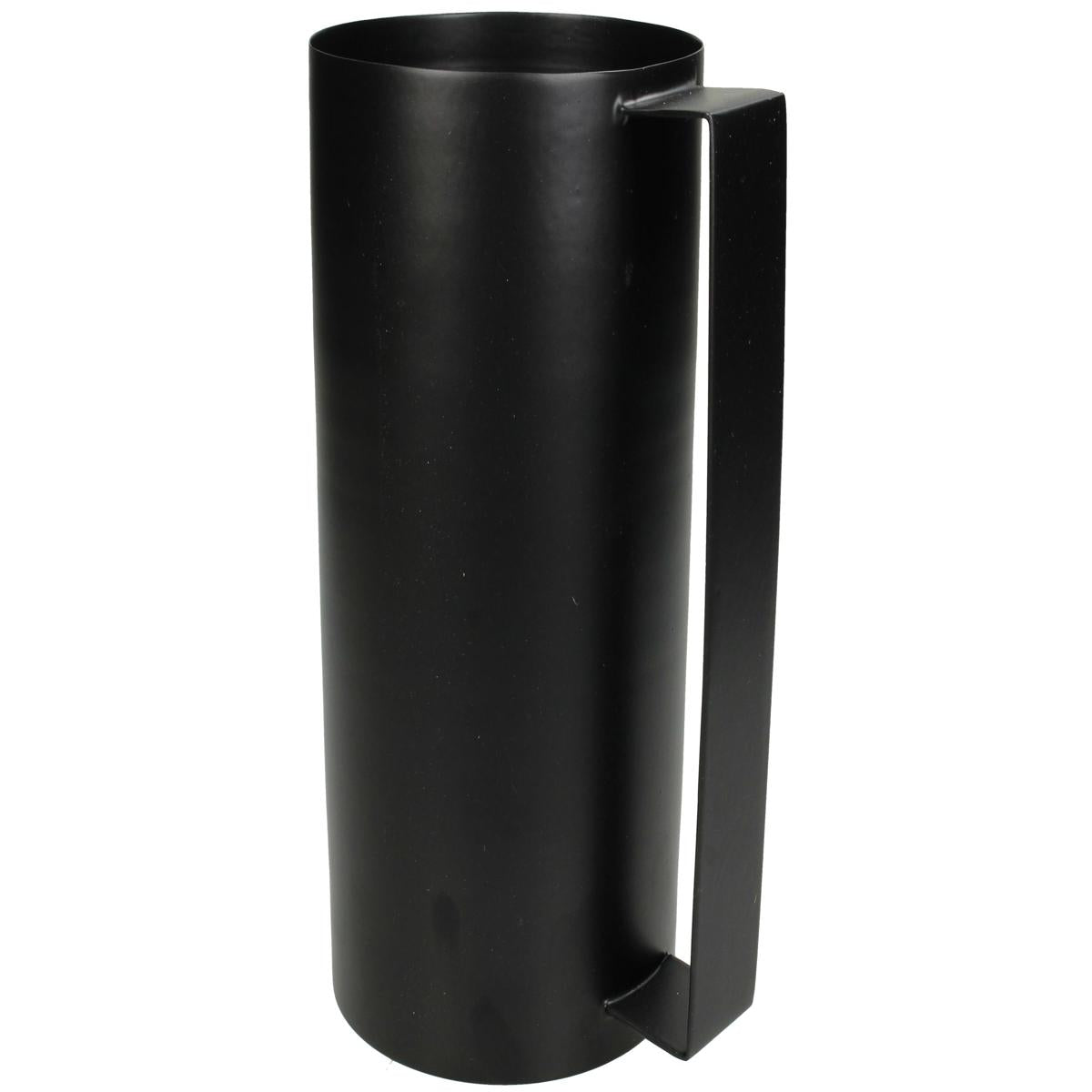 Βάζο Μαύρο Μέταλλο 12.5x10x19.5