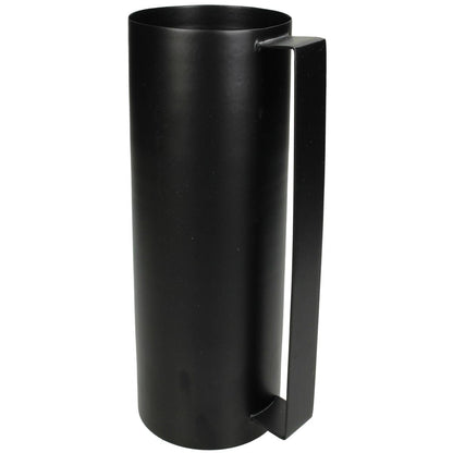 Βάζο Μαύρο Μέταλλο 12.5x10x19.5