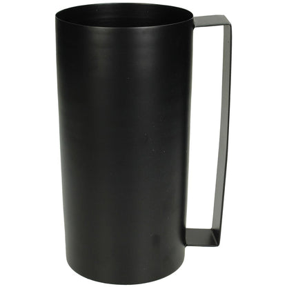 Βάζο Μαύρο Μέταλλο 12.5x10x19.5