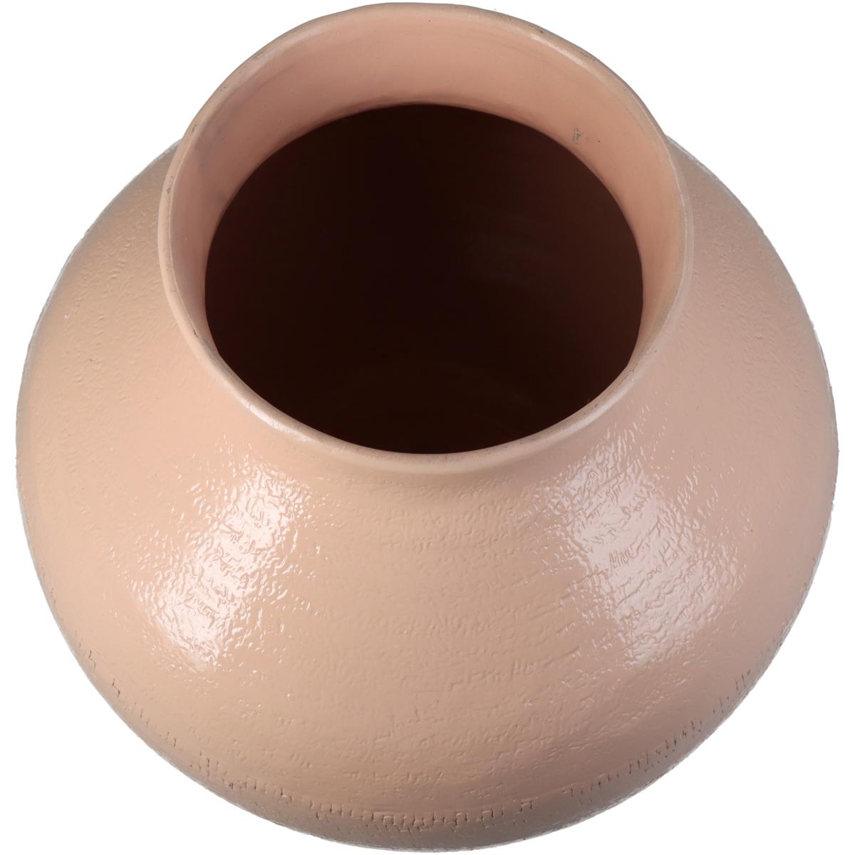 Βάζο Ροδακινί Αλουμίνιο 23x23x23