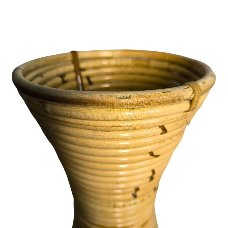 Βάζο Virnia PE Rattan σε Φυσική Απόχρωση Φ40x70