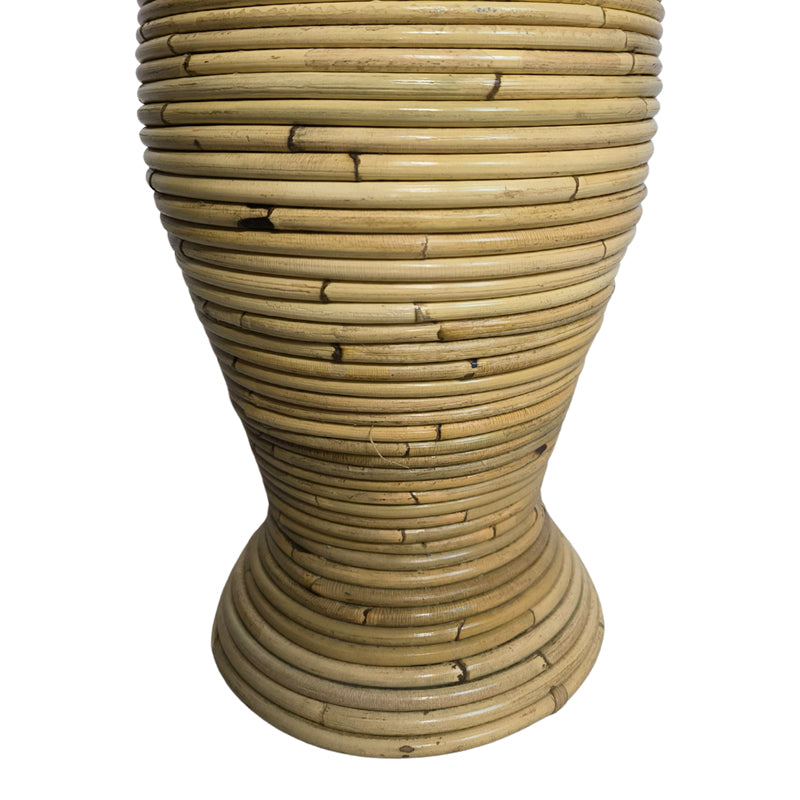Βάζο Virnia PE Rattan σε Φυσική Απόχρωση Φ40x70
