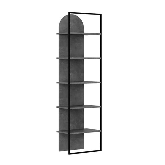 Βιβλιοθήκη Archy Χρώμα Γκρι Ρετρό 53x31,7x180