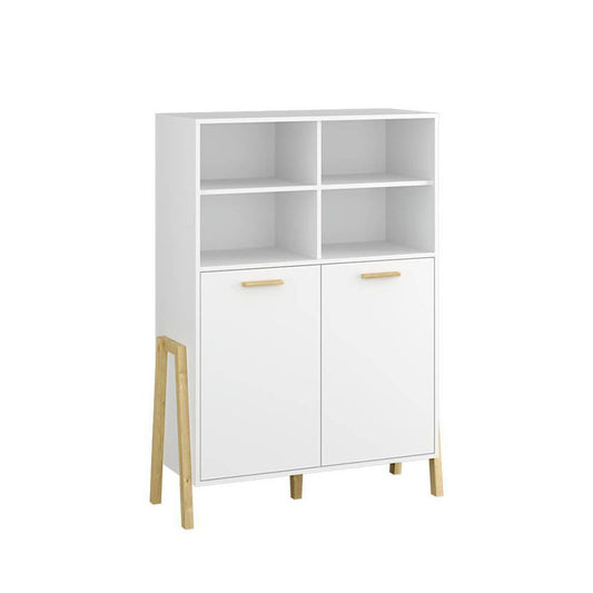 Βιβλιοθήκη Belle Λευκό 102.5x41x152.5