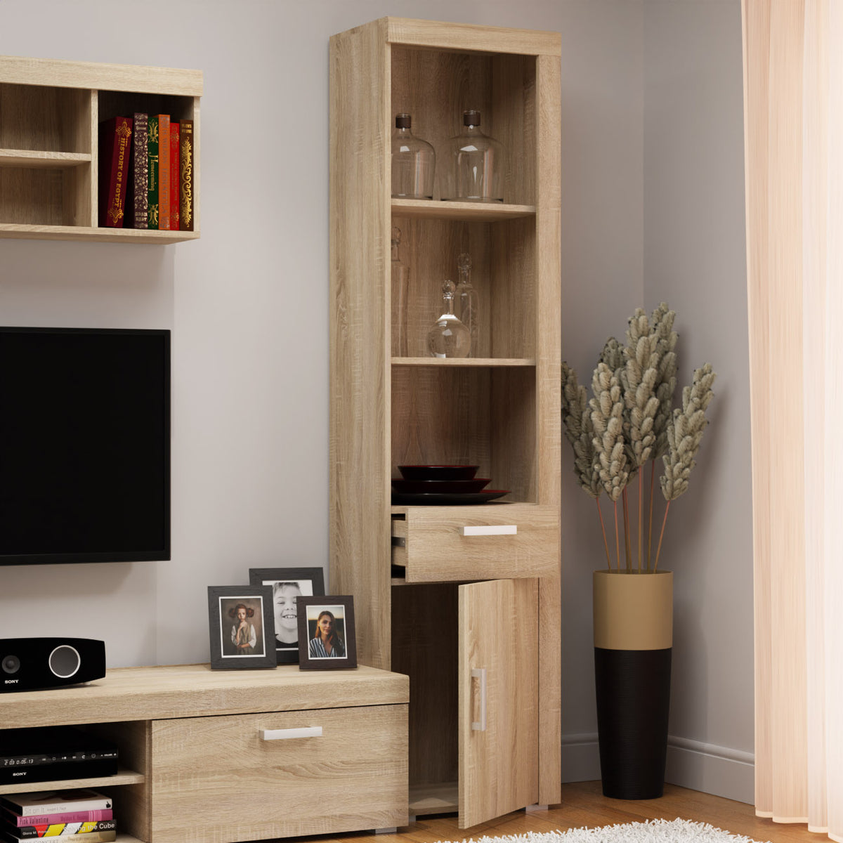 Βιβλιοθήκη Damis 50x35x203 Σονόμα