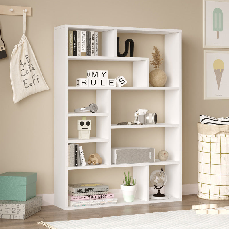Βιβλιοθήκη Decora σε Λευκη Απόχρωση 90x22x123.6