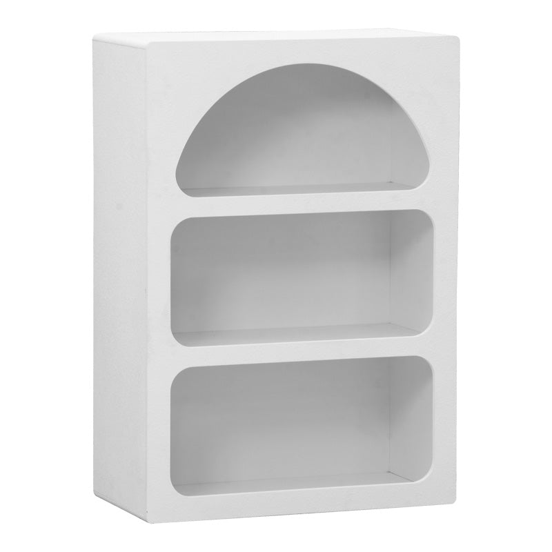 Βιβλιοθήκη-Ραφιέρα Emersi MDF σε Λευκή Απόχρωση 70x35x100