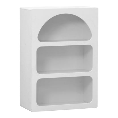 Βιβλιοθήκη-Ραφιέρα Emersi MDF σε Λευκή Απόχρωση 70x35x100