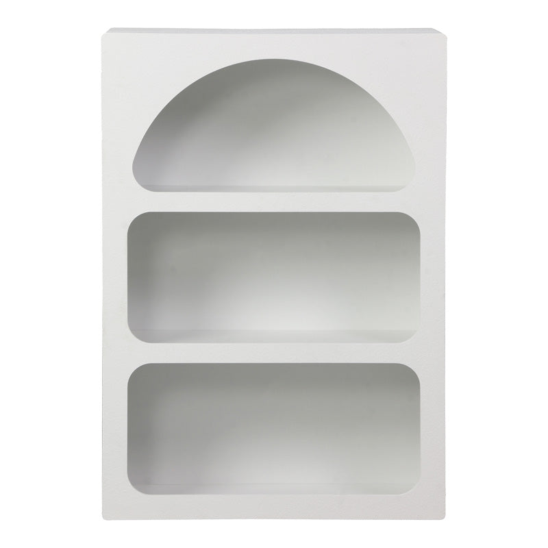 Βιβλιοθήκη-Ραφιέρα Emersi MDF σε Λευκή Απόχρωση 70x35x100