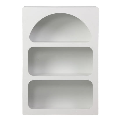 Βιβλιοθήκη-Ραφιέρα Emersi MDF σε Λευκή Απόχρωση 70x35x100