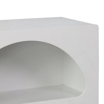Βιβλιοθήκη-Ραφιέρα Emersi MDF σε Λευκή Απόχρωση 70x35x100