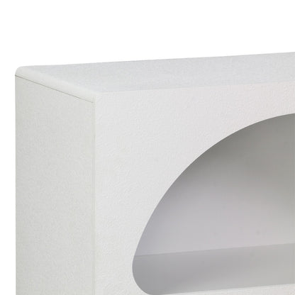 Βιβλιοθήκη-Ραφιέρα Emersi MDF σε Λευκή Απόχρωση 70x35x100