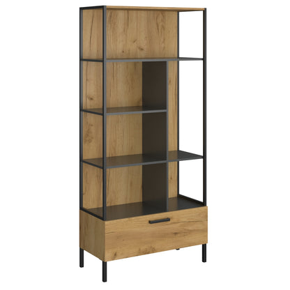 Βιβλιοθήκη Santes Χρυσό Δρυς-Γραφίτης 90x42x197.5
