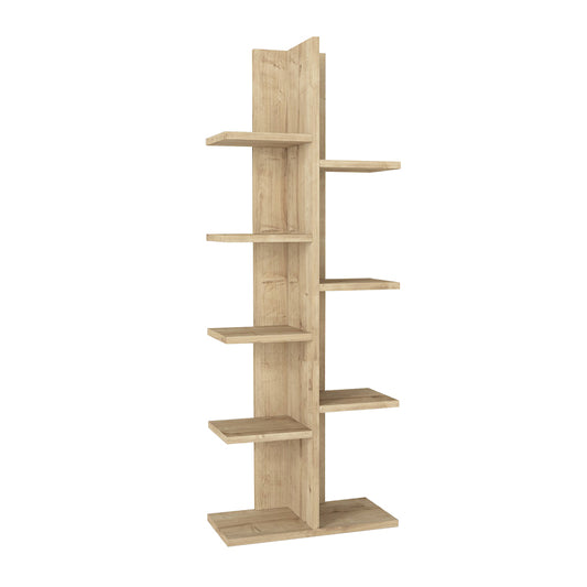 Βιβλιοθήκη Tree Χρώμα Sapphire Oak 45x21,4x121,8