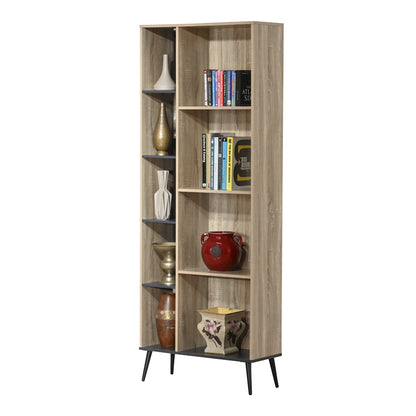 Βιβλιοθήκη Zezan σε Sonoma-Ανθρακί Απόχρωση 76.5x30x200.5
