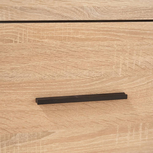 Βιτρίνα Δίφυλλη Solo Sonoma με Wenge και MDF Καμπυλωτό Τελείωμα στις Πόρτες 100x41x197
