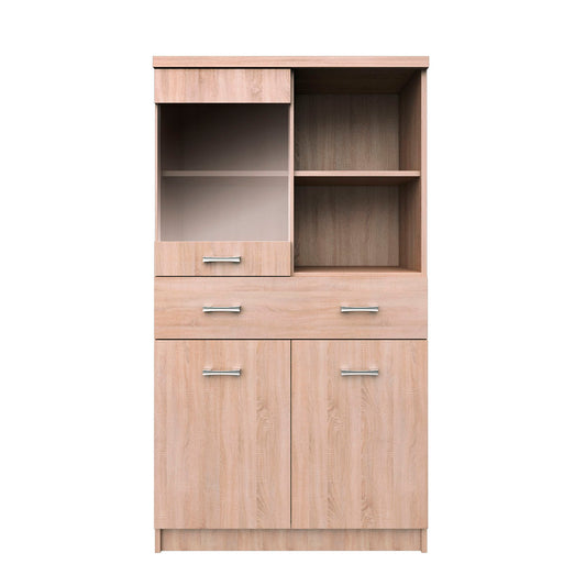 Βιτρίνα Δίφυλλη Top Mix 80x33x145 Σονόμα