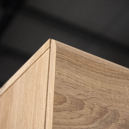 Βιτρίνα Μονόφυλλη Solo 65x35x109 Sonoma Wenge και MDF Καμπυλωτό Τελείωμα στην Πόρτα
