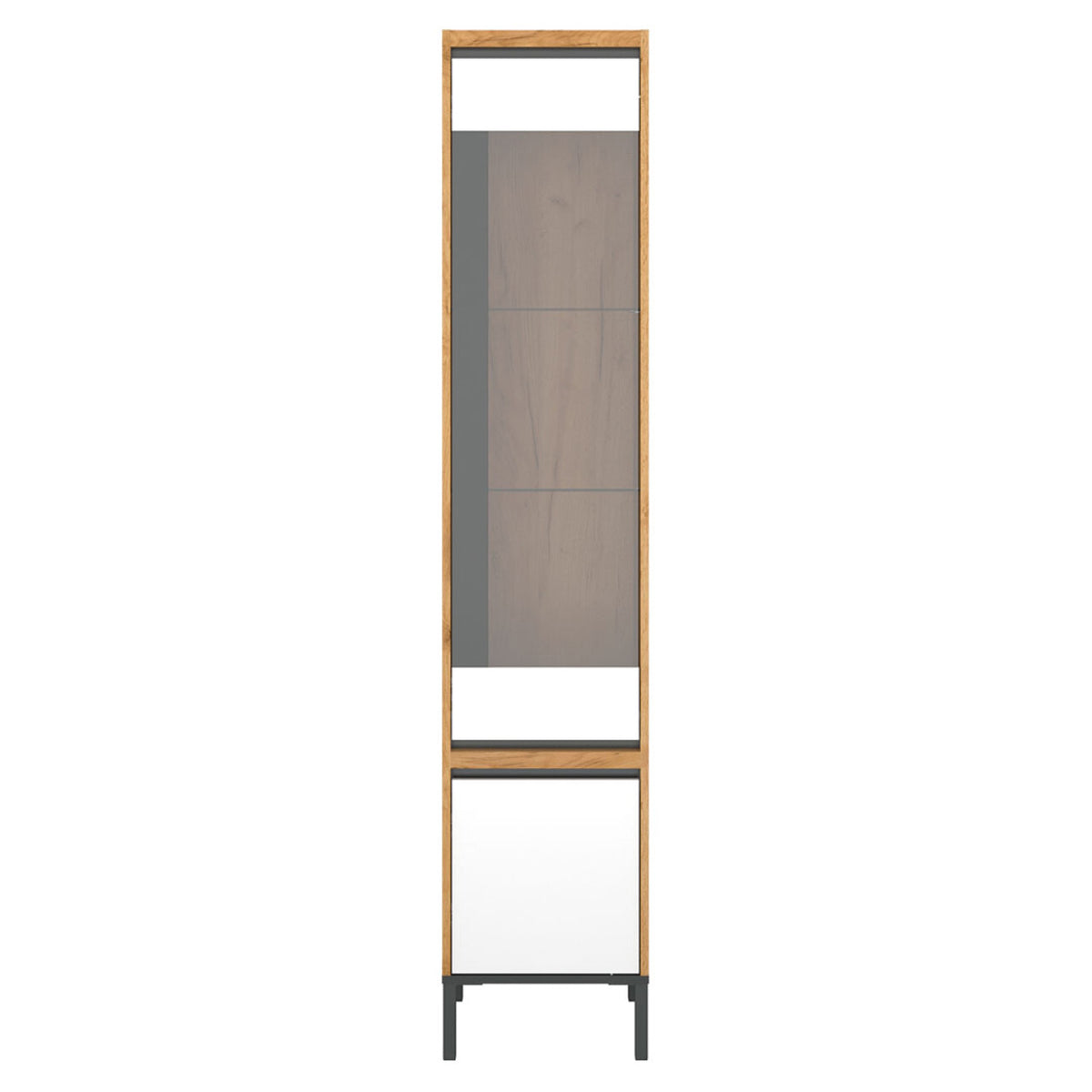 Βιτρίνα Palmor Χρυσό Δρυς-Λευκό 40x40x200