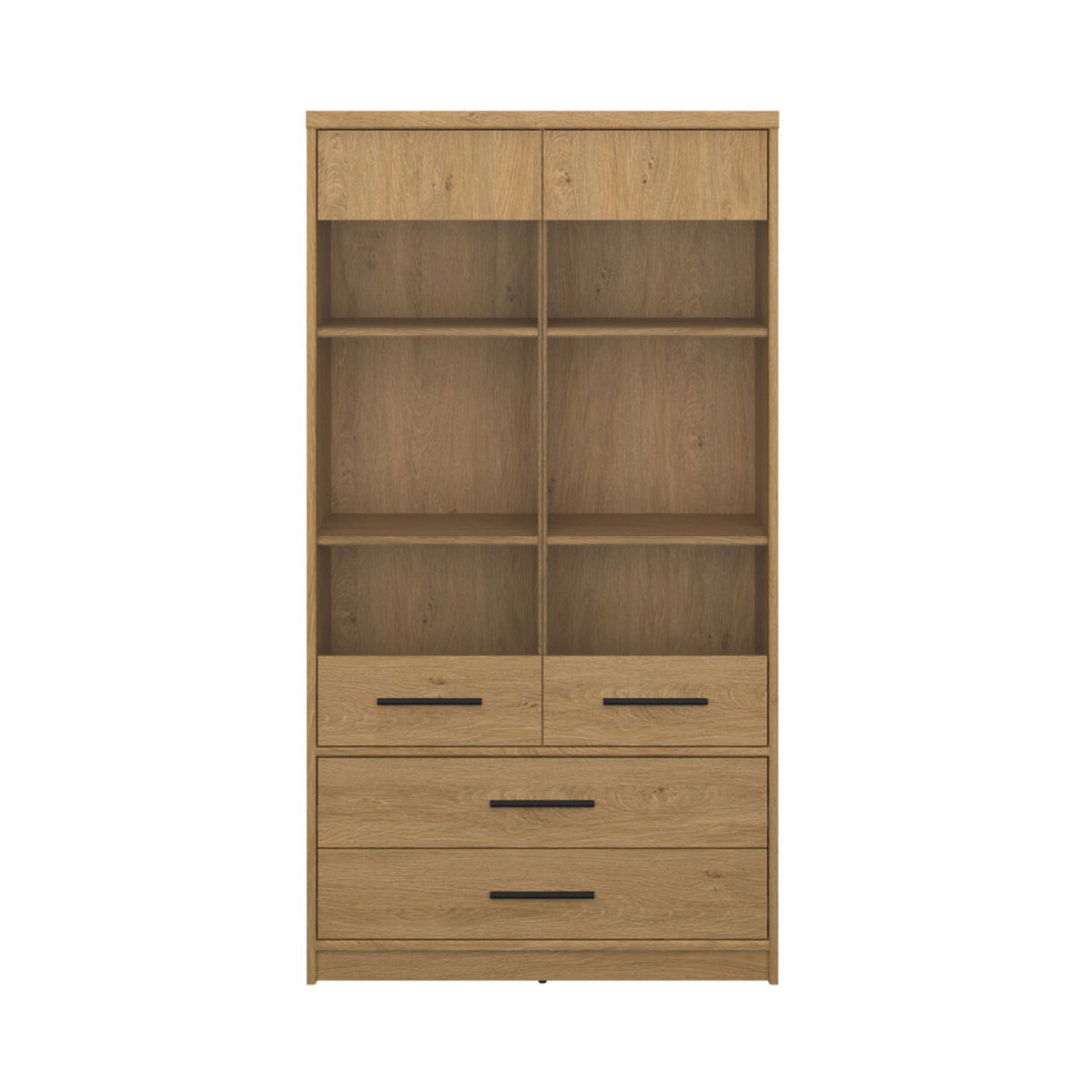 Βιτρίνα Pavi Βελανιδιά με 2 Συρτάρια 84.3x33.8x156.4