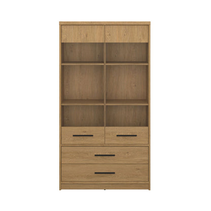 Βιτρίνα Pavi Βελανιδιά με 2 Συρτάρια 84.3x33.8x156.4