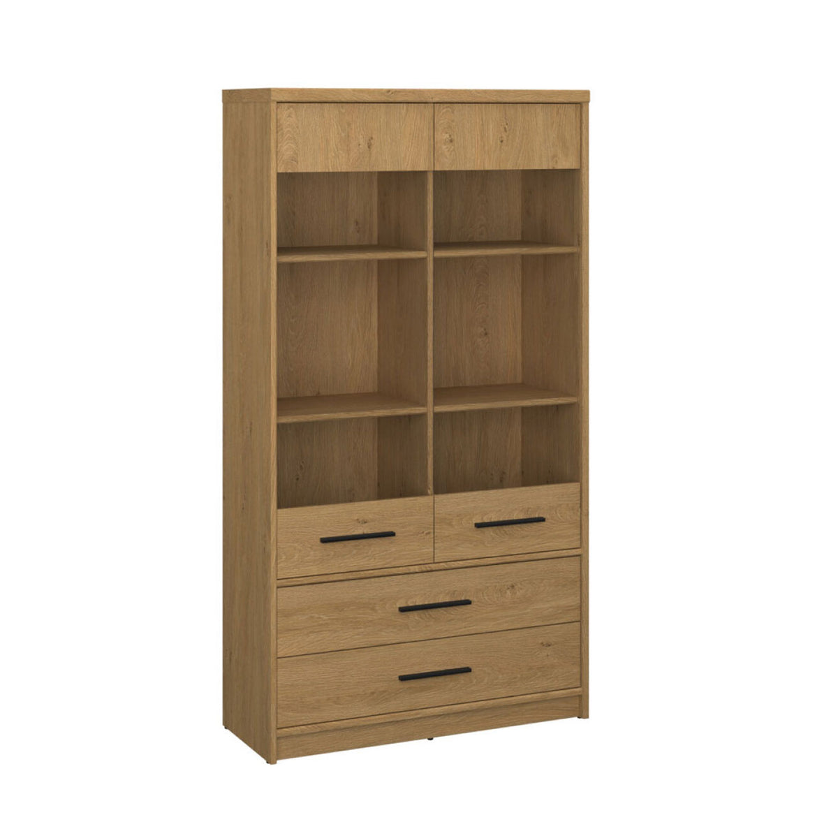 Βιτρίνα Pavi Βελανιδιά με 2 Συρτάρια 84.3x33.8x156.4