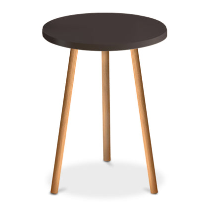 Βοηθητικό Τραπεζάκι Roma από Μελαμίνη Χρώμα Καφέ 33,5x33,5x46