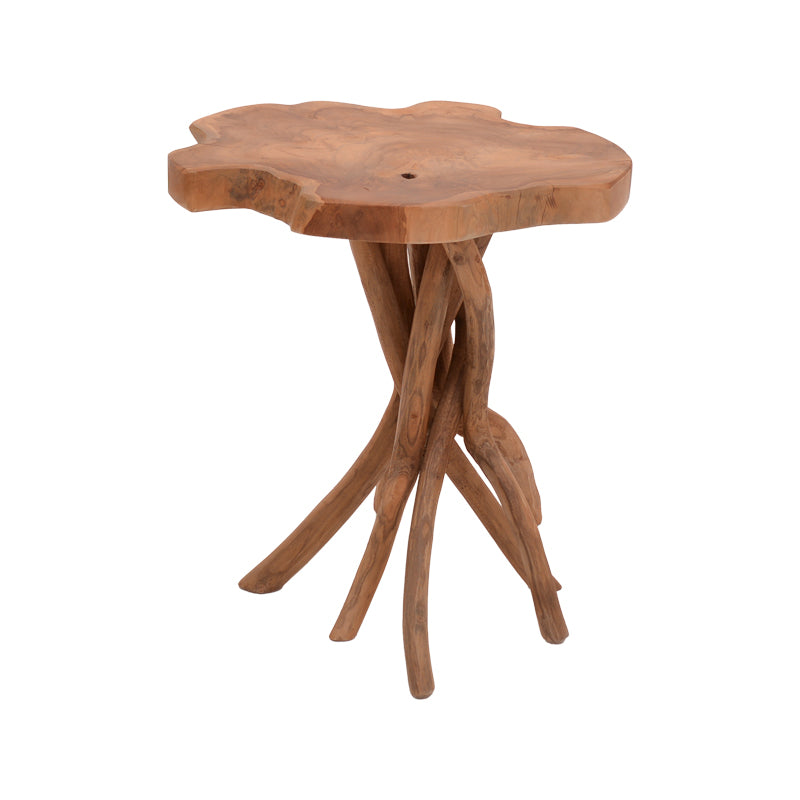 Βοηθητικό Τραπέζι Ceniole Teak Ξύλο σε Φυσική Απόχρωση 44x42x40
