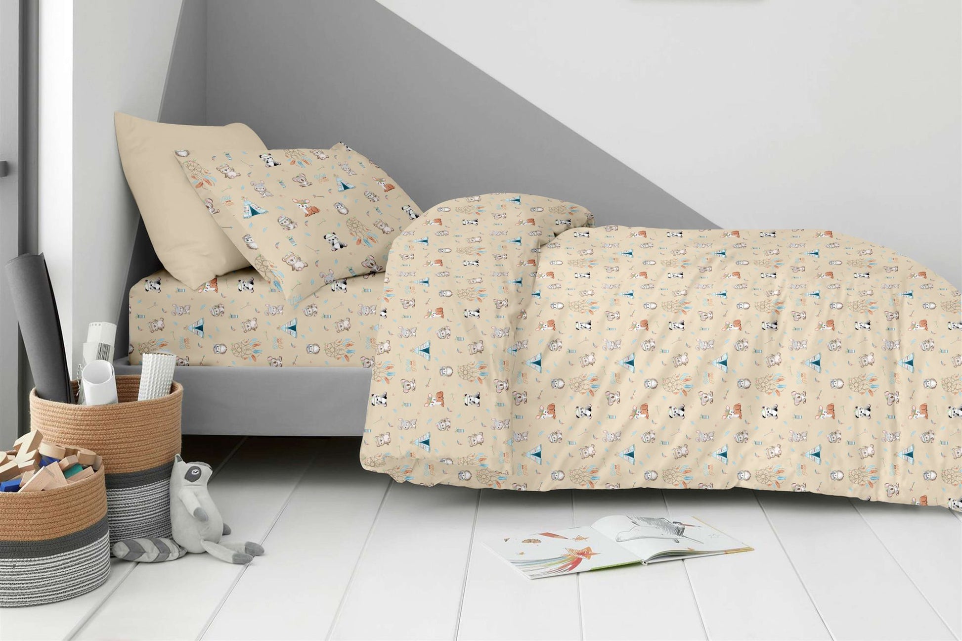 Παιδικά Σετ Σεντόνια Μονά Boho Animals