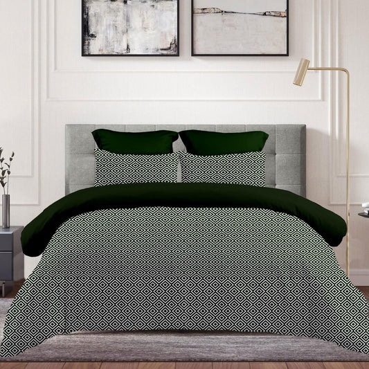 Σεντόνι με Λάστιχο 160x200+30εκ Boho Green