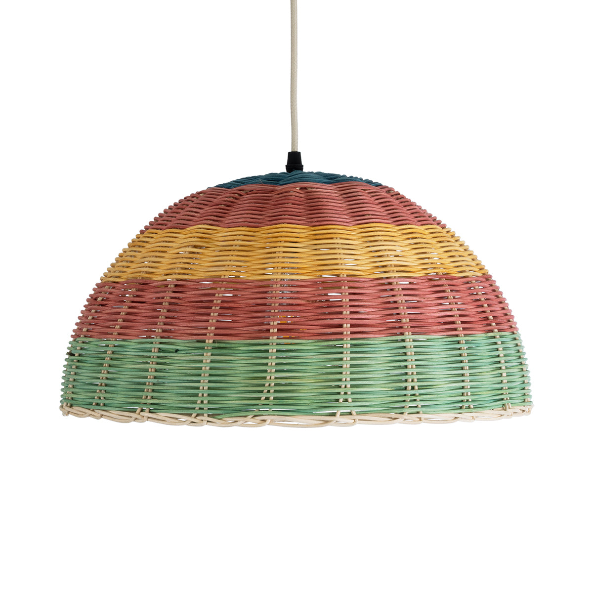CABALLEROS 02060 Boho Κρεμαστό Φωτιστικό Οροφής με Ντουί 1 x E27 AC 220-240V IP20 - Πολύχρωμο - Μ40 x Π40 x Υ20