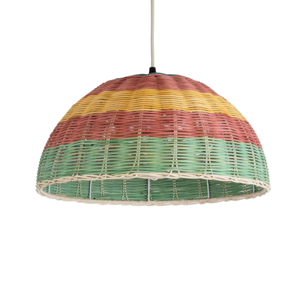 CABALLEROS 02060 Boho Κρεμαστό Φωτιστικό Οροφής με Ντουί 1 x E27 AC 220-240V IP20 - Πολύχρωμο - Μ40 x Π40 x Υ20