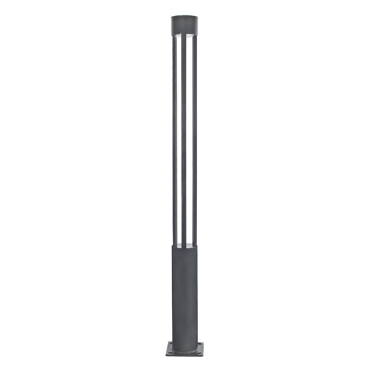 CANCUN 61509 Urban Light Φωτιστικό Πάρκου - Πλατείας - Κήπου Ύψους 2 μέτρων LED 40W 5440lm 60° AC100-240VAC IP67 IK09 - D15.5 x H200cm - Anthracite Grey - Φυσικό Λευκό 4000K - LUMILEDS - MEAN WELL DRIVER