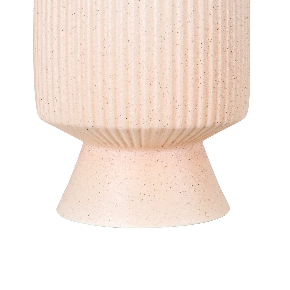 CAPRI 20470 Πήλινο Κεραμικό Κασπώ Γλάστρα - Flower Pot Απαλό Μπεζ Φ9.5cm x Υ25cm
