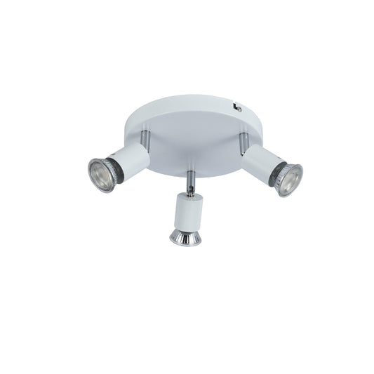 CCC 5215-3 WH 3/Φ ΟΡΟΦΗΣ ΣΠΟΤ ΛΕΥΚΟ 3xGU10 Φ20x8