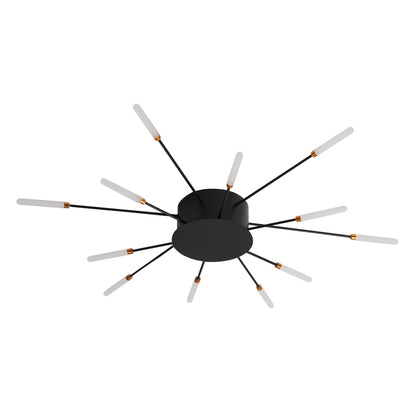 CCC 709-12 # LED ΟΡΟΦΗΣ ΜΑΥΡΟ ΑΚΤΙΝΕΣ Φ80x7
