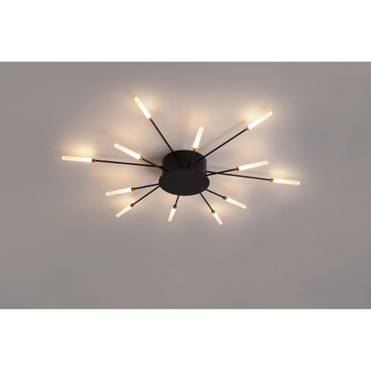 CCC 709-12 # LED ΟΡΟΦΗΣ ΜΑΥΡΟ ΑΚΤΙΝΕΣ Φ80x7