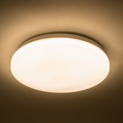 CELANO 61007 LED Πλαφονιέρα Οροφής Στρόγγυλη Φ26 20W 1800lm 120° AC 220-240V Αδιάβροχη IP54 Φ26 x Υ6cm Θερμό Λευκό 2700K
