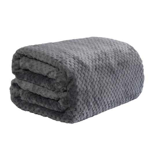Κουβέρτα Καναπέ / Διακοσμητικό Ριχτάρι 130x160εκ Dark Grey