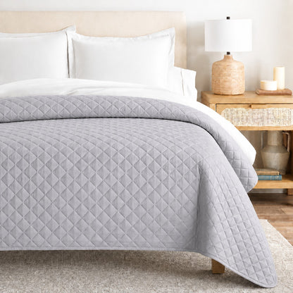 Κουβερλί Υπέρδιπλο Ξενοδοχείου 100% Cοtton Grey